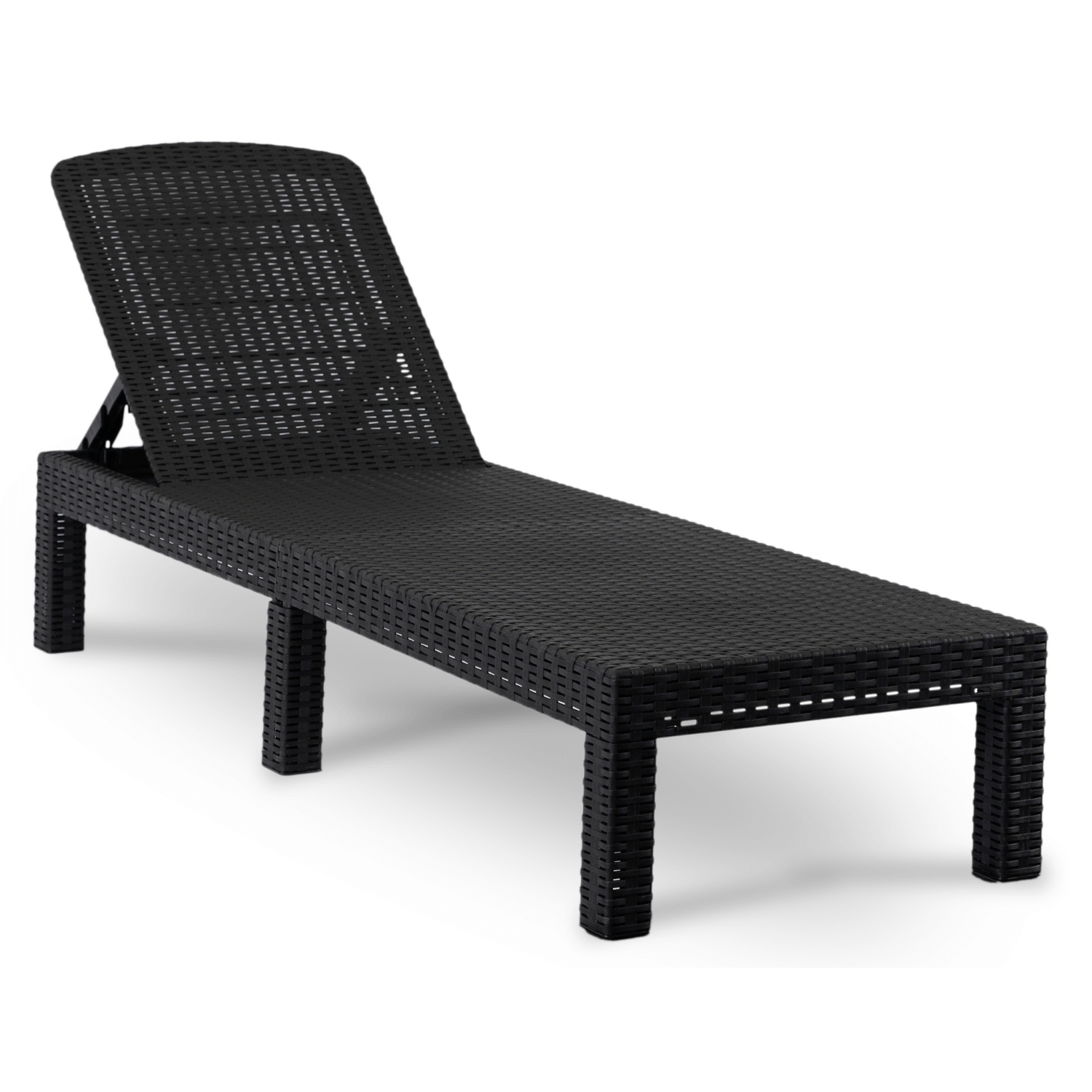 Fotel Ogrodowy Leżak ARIZONA Technorattan Czarny ME.ARIZONA/CZ/RT/OGR/LEZ