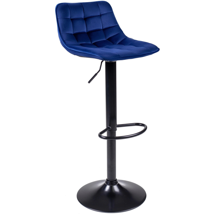 Hoker Obrotowy Krzesło Barowe H95 Granatowe Welur