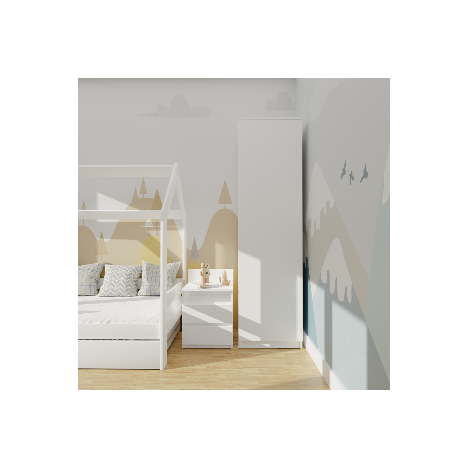 Szafa Jednodrzwiowa NELA SD 50 cm Biała Minimalistyczna topeshop.205db581-4bab-4003-b7ad-4610847f8fb8