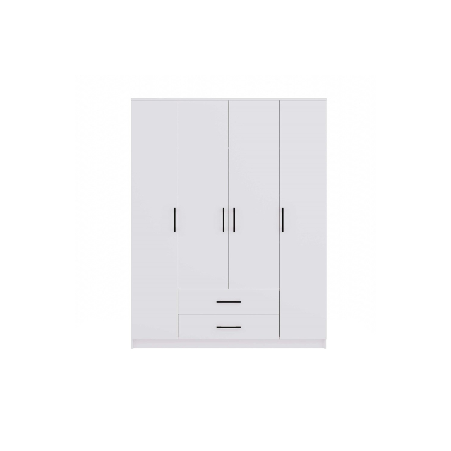 Szafa Czterodrzwiowa TALIA 160 cm Biała z Szufladami Minimalistyczna topeshop.84f4b984-6399-4bb3-b8c5-27c9811814c1