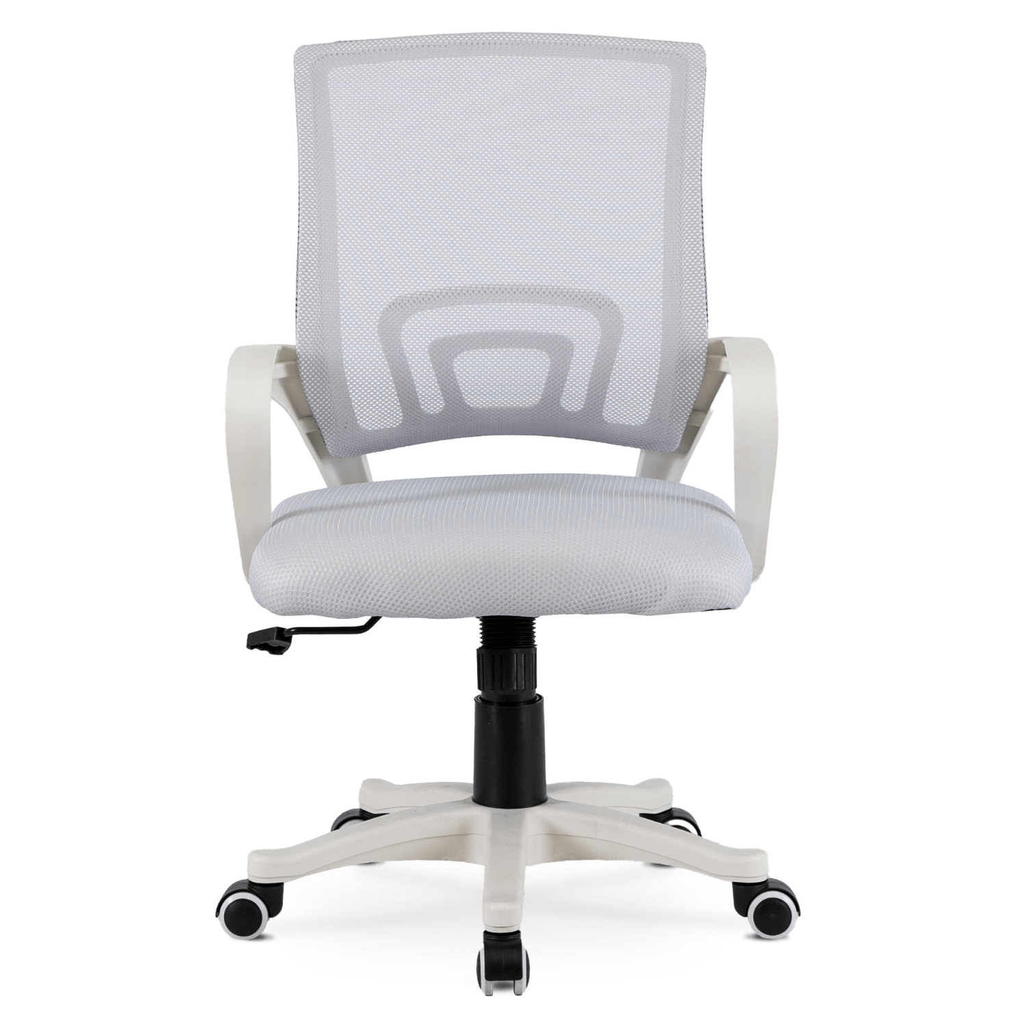 Fotel Młodzieżowy Obrotowy NATE Szary/Biały Nowoczesny ME.NATE/P/B/T/FO