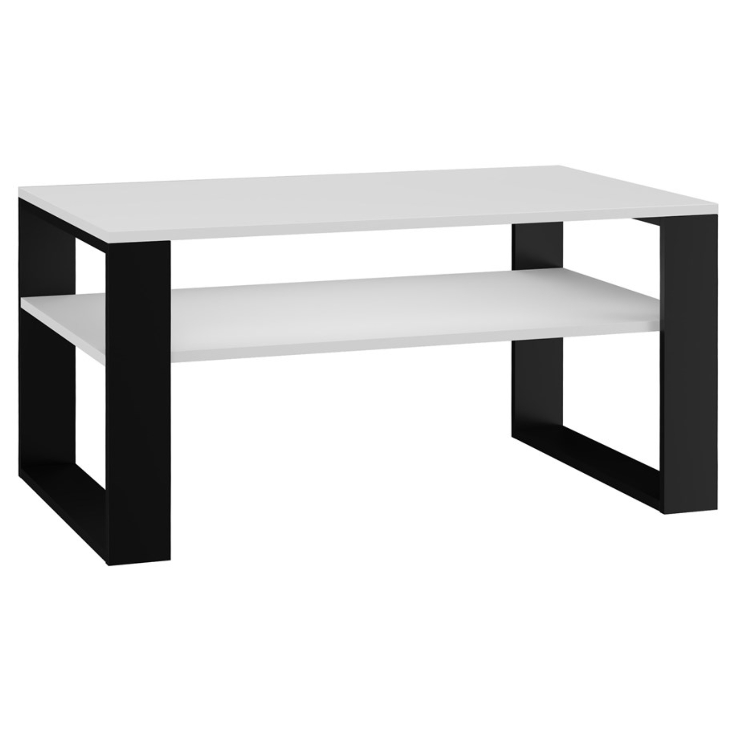 Ława do Salonu LOXA 1P 90 cm Biały/Czarny Nowoczesna topeshop.ade4a01b-6029-4b51-933f-db68e7916606