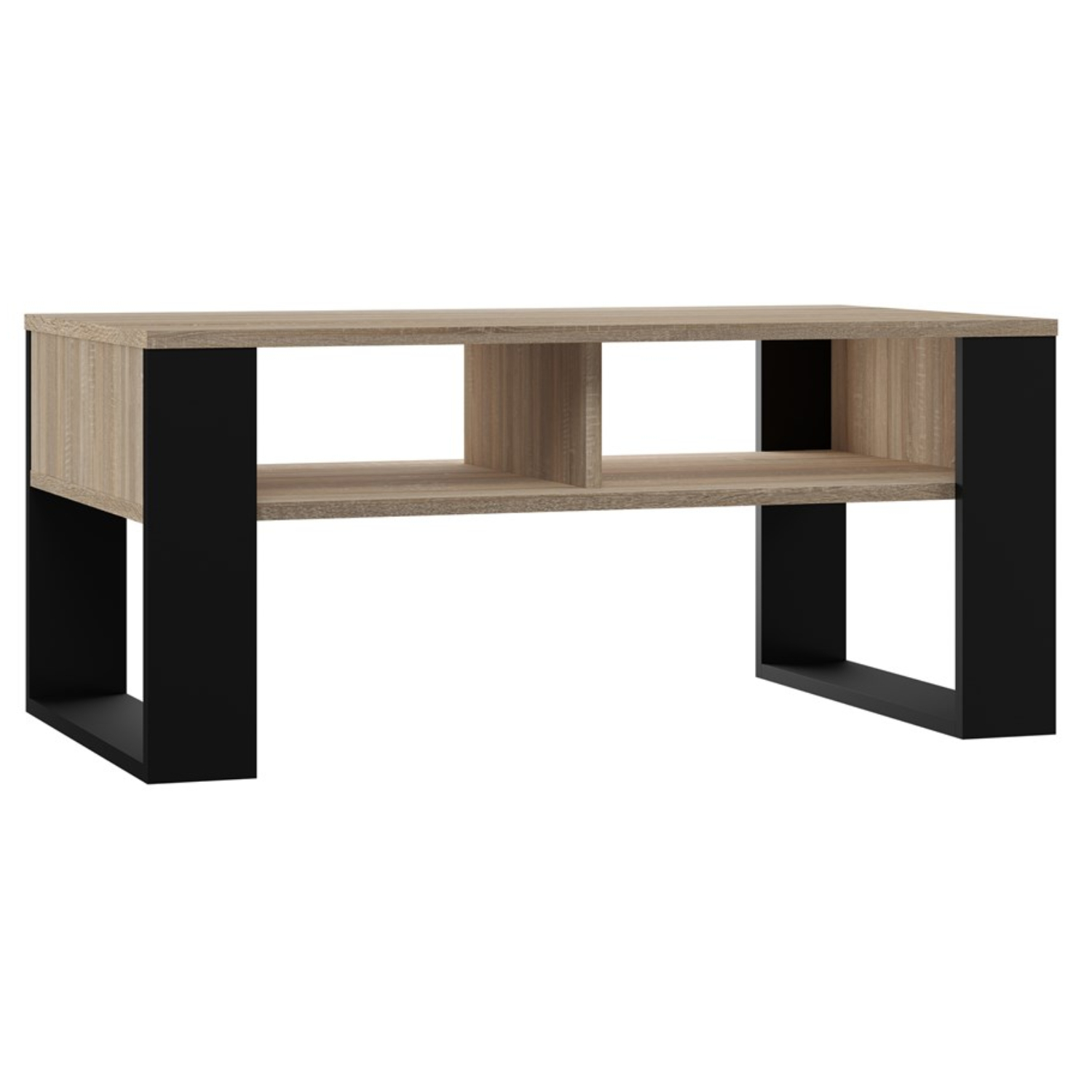 Ława do Salonu LOXA 2P 90 cm Sonoma/Czarny Nowoczesna Loft topeshop.897469b9-ea9c-459d-9d7d-4187d30646d7