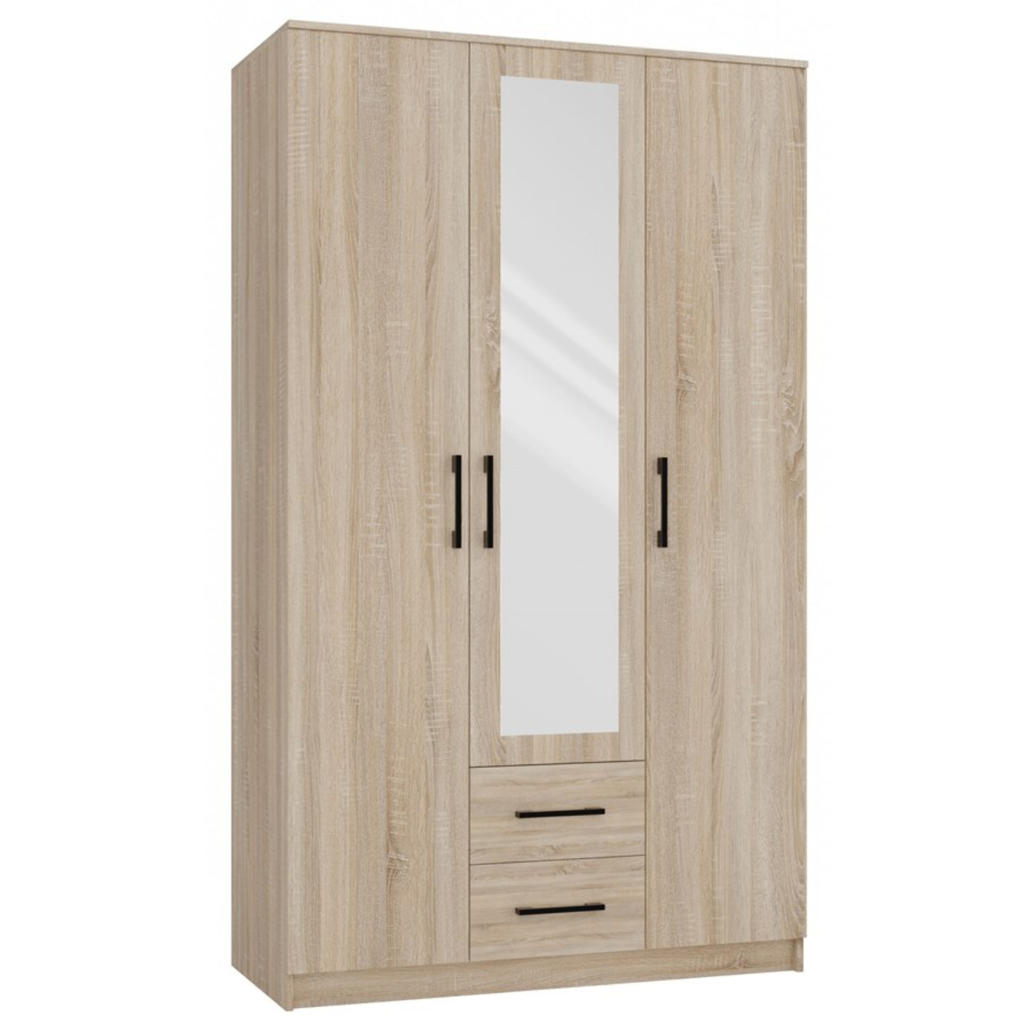 Szafa Trzydrzwiowa TALIA 120 cm Dąb Sonoma z Lustrem i Szufladami Nowoczesna topeshop.ef5f0c96-d9aa-47ef-8d29-d9461b5f7cdb