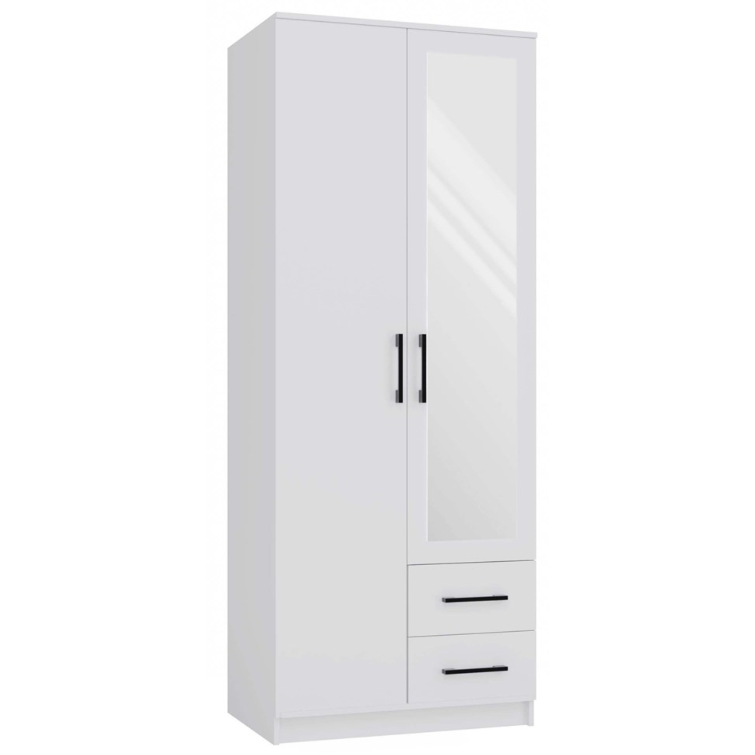 Szafa Dwudrzwiowa TALIA 80 cm Biała z Lustrem i Szufladami Nowoczesna topeshop.2129a079-4f9f-4c73-a51b-c7c68caf5a74