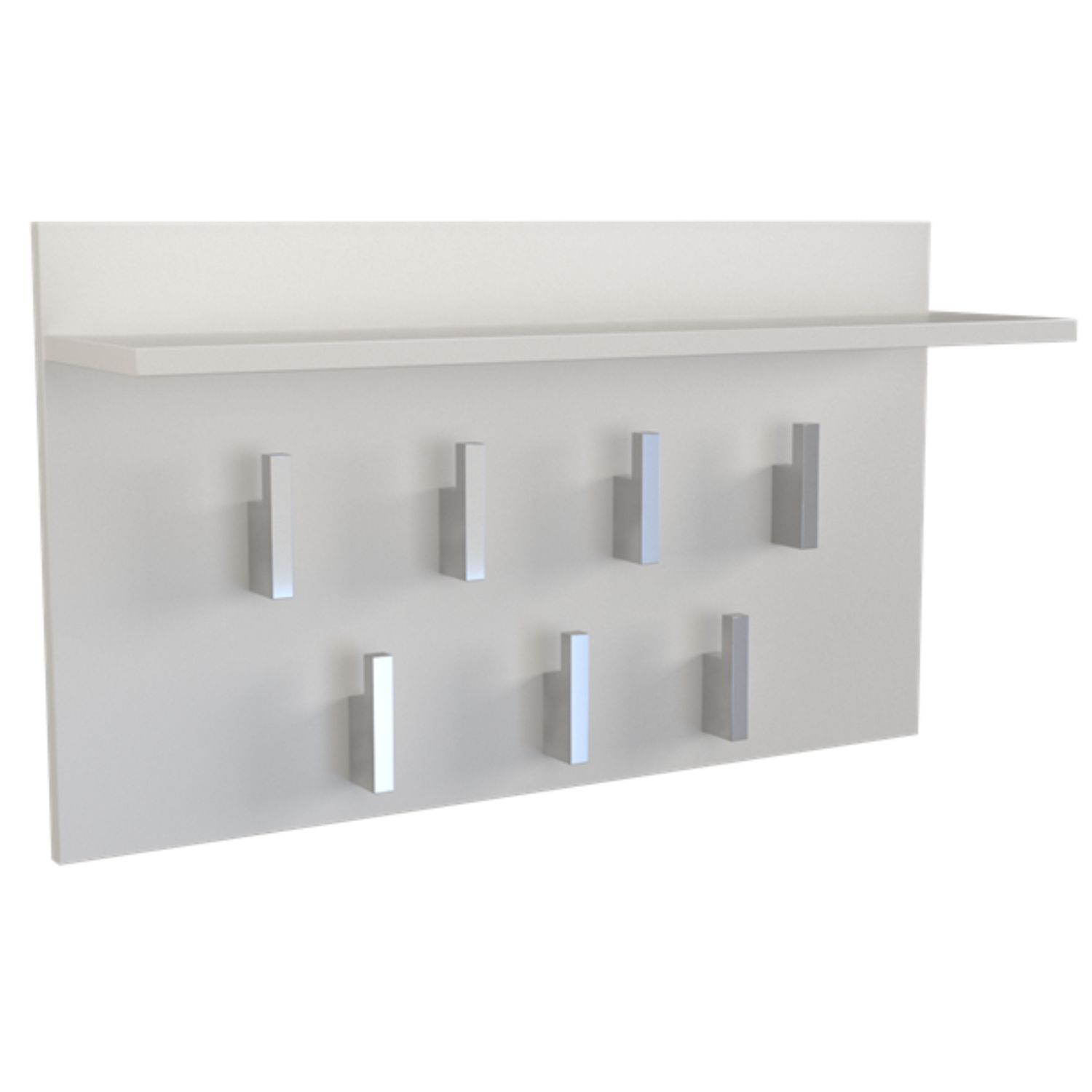 Wieszak do Przedpokoju MALYA 70 cm z Półką Biały Minimalistyczny topeshop.7d135e5c-1aff-45f2-b3fb-bfcf67ae0ee1
