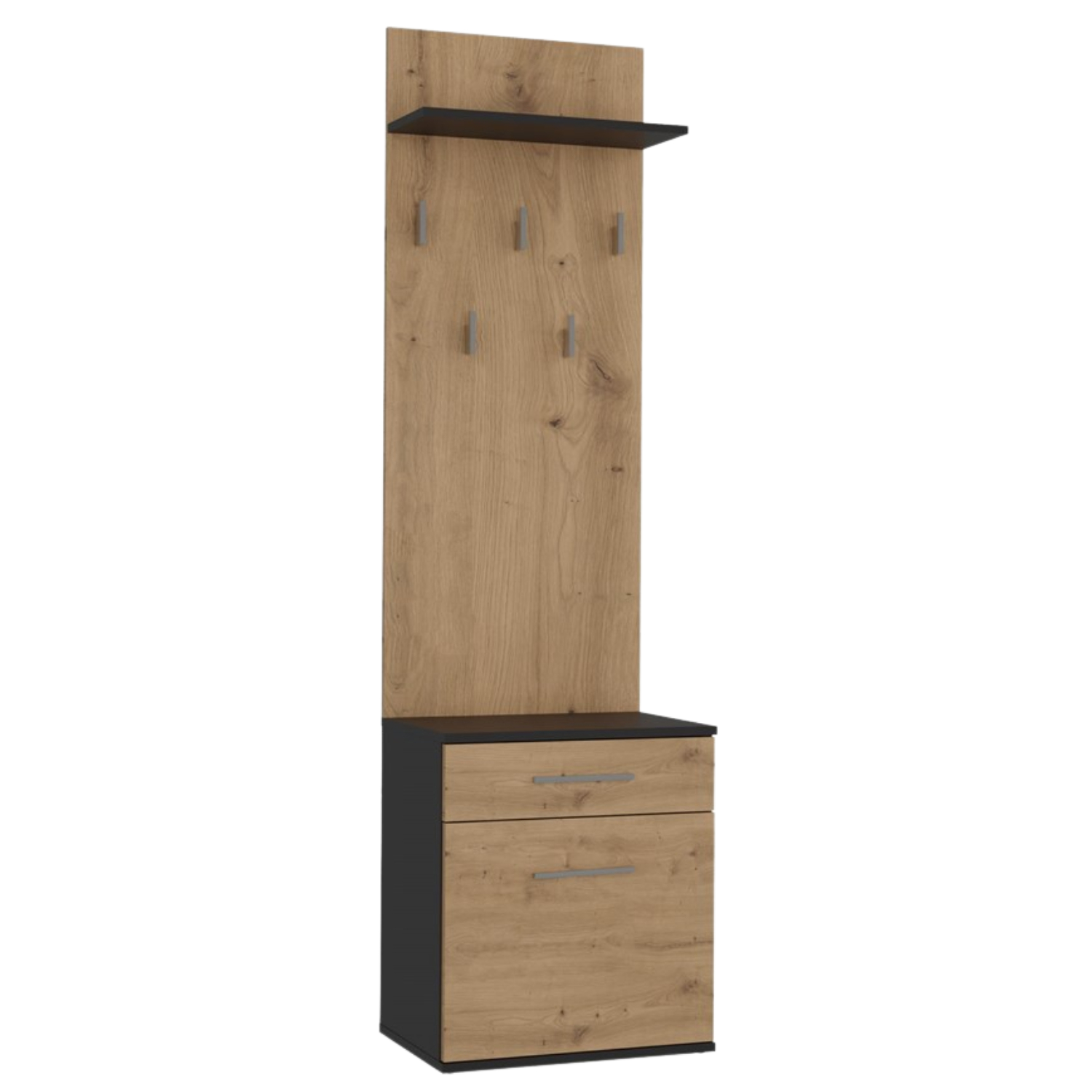 Wieszak do Przedpokoju TERRA 50 cm z Szufladą i Szafką na Buty Dąb Artisan/Antracyt Loft topeshop.eb5df4b0-370f-4a27-b156-632c1d9921e6