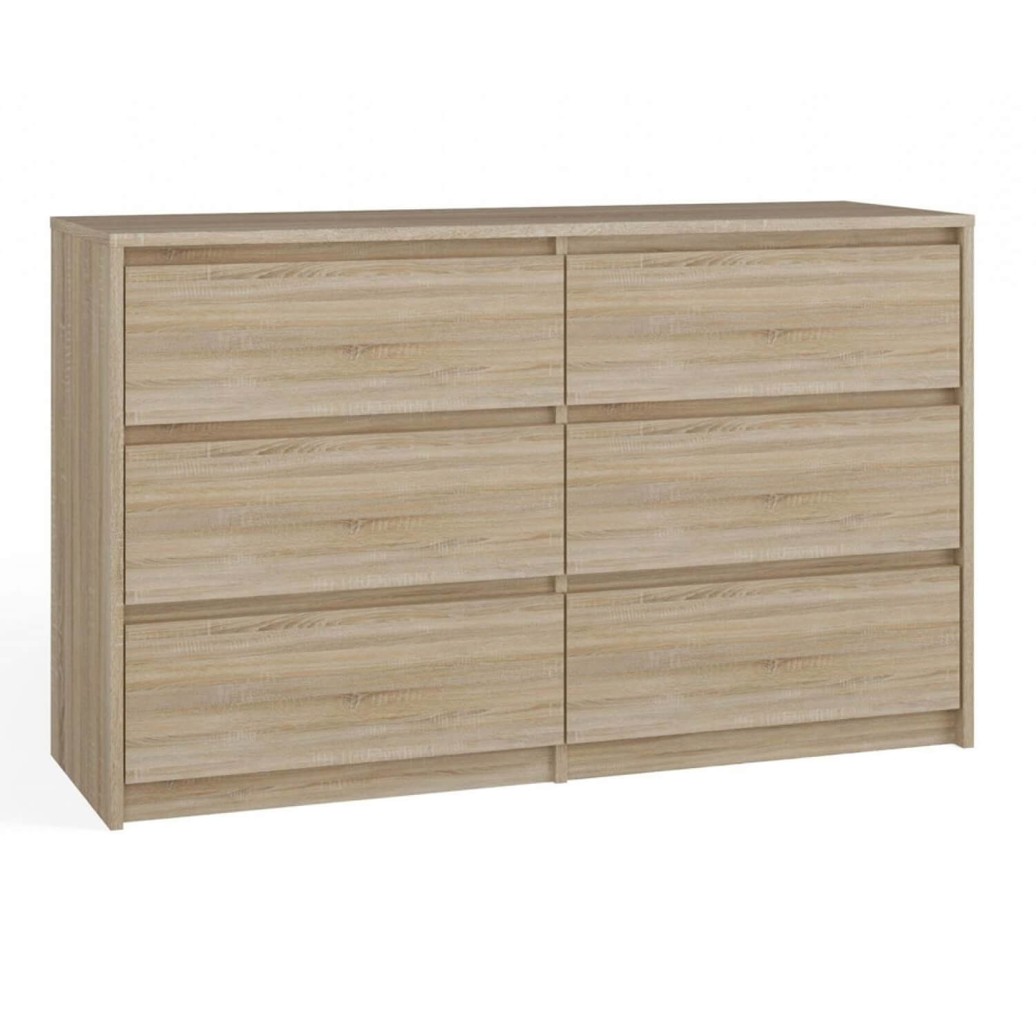 Komoda do Salonu VITA 120 cm Dąb Sonoma z Sześcioma Szufladami Nowoczesna topeshop.f339f7bb-cff7-4b73-92c2-3f23df4282ab