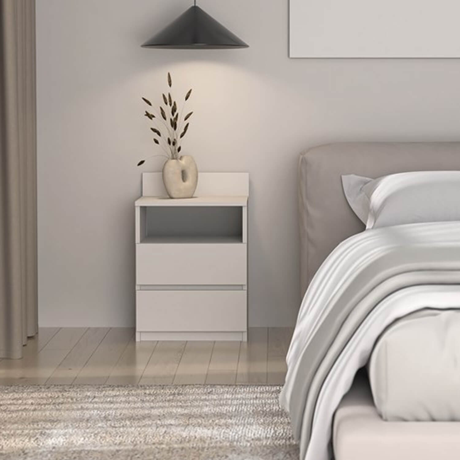 Szafka Nocna do Sypialni NELA M1 40 cm z Szufladami i Półką Kaszmir Nowoczesna topeshop.7726d856-f204-4b4f-9574-f96ef40f956a