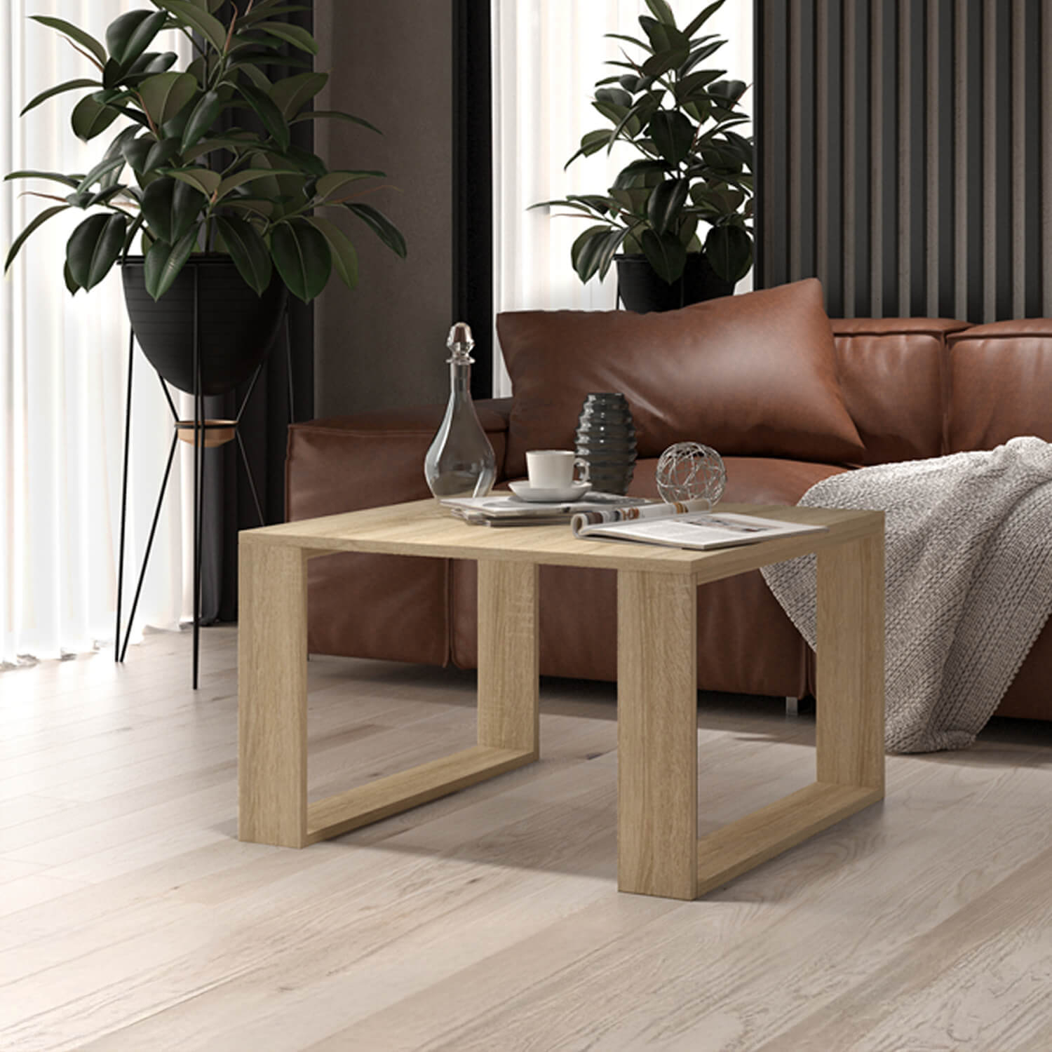 Ława do Salonu LOXA MINI 67 cm Dąb Sonoma Nowoczesna topeshop.83b311b5-d0f0-48bb-911c-678fa755d9c8