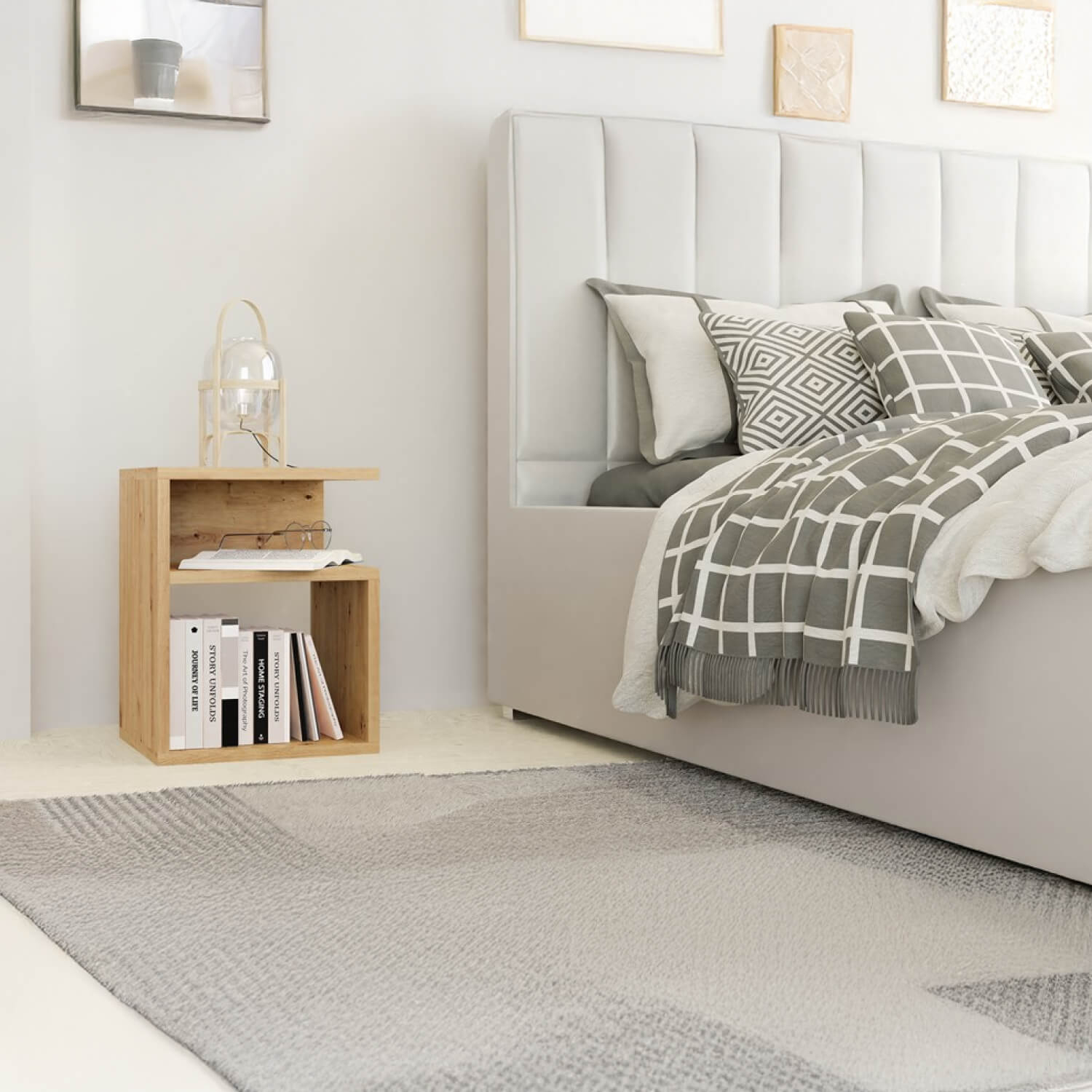 Szafka Nocna do Sypialni REMO 30 cm Dąb Artisan Loft topeshop.74b63d50-8b3f-472e-bc55-73705985d855