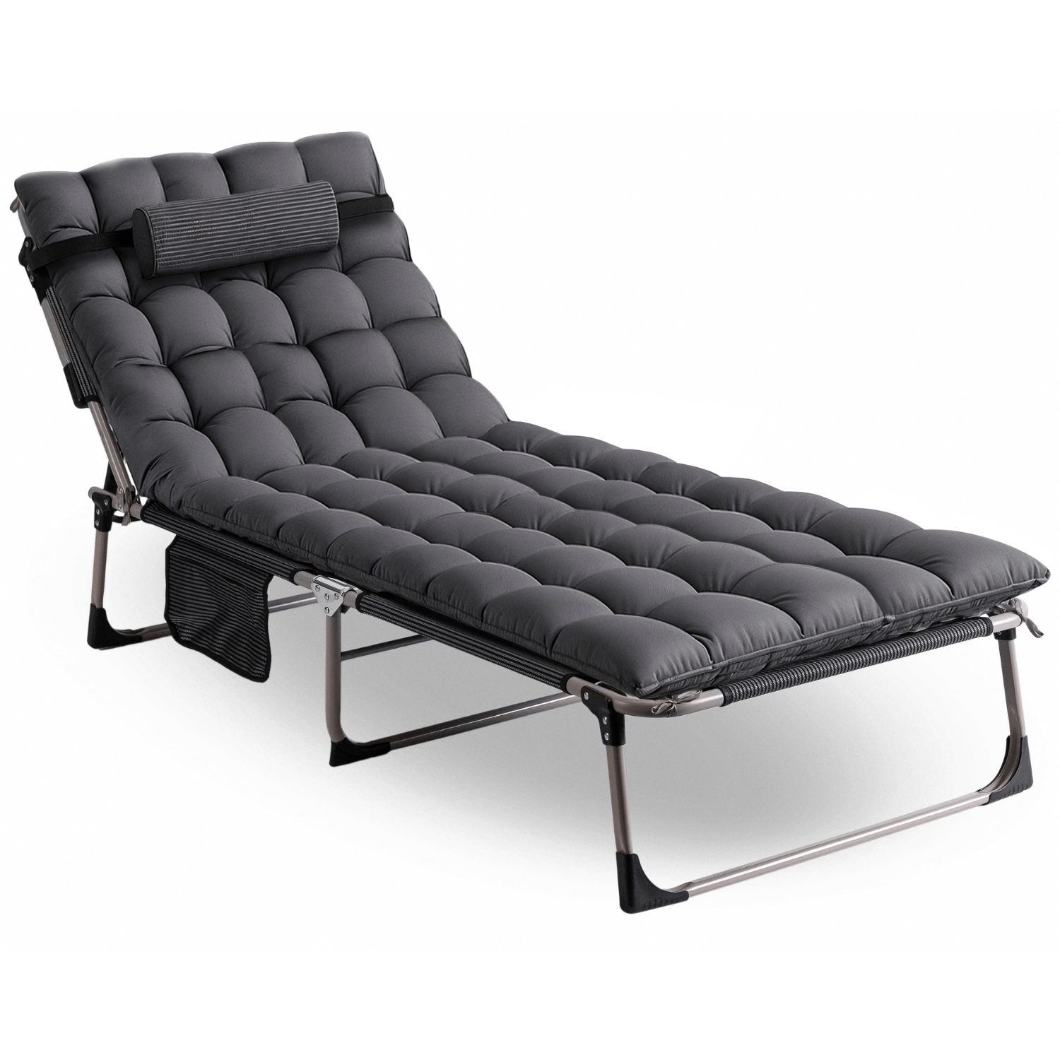 Leżanka Łóżko Polowe VENUS 190x73 cm Szary ME.VENUS/P/T/LOZ