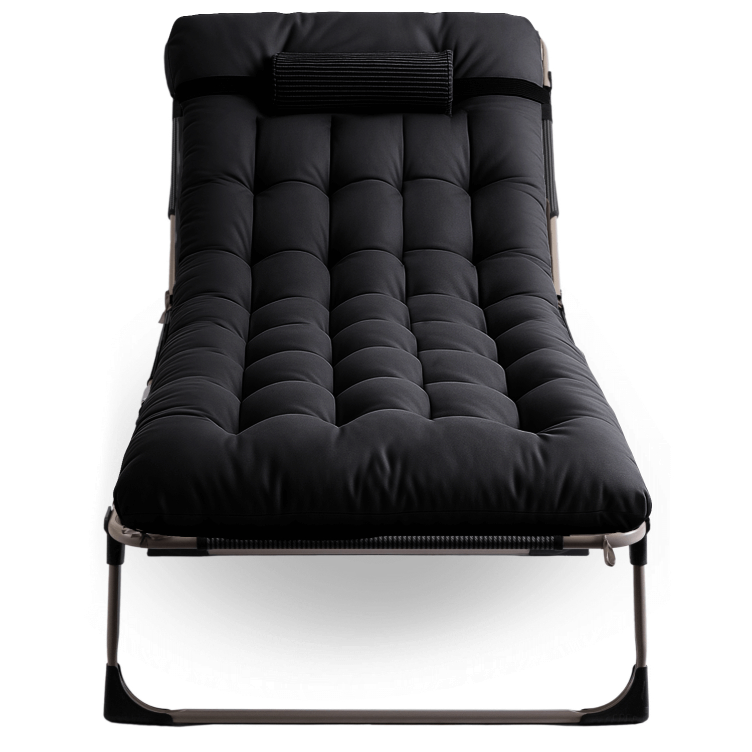 Leżak Ogrodowy VENUS 190x73 cm Czarny ME.VENUS/CZ/T/LOZ