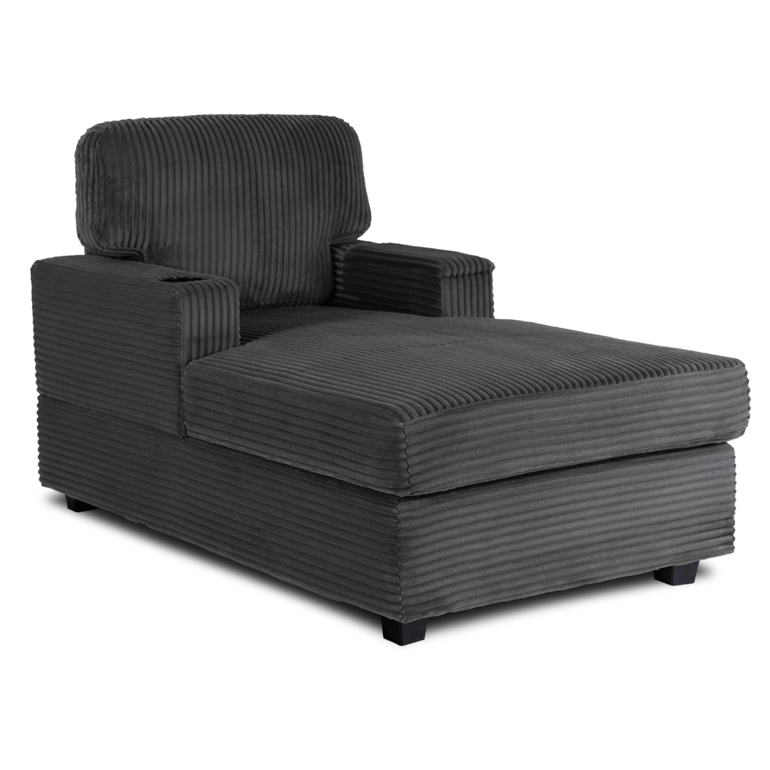 Fotel Wypoczynkowy Sofa NEO Szary Sztruksowy Nowoczesny ME.NEO/P/SZTR/FW