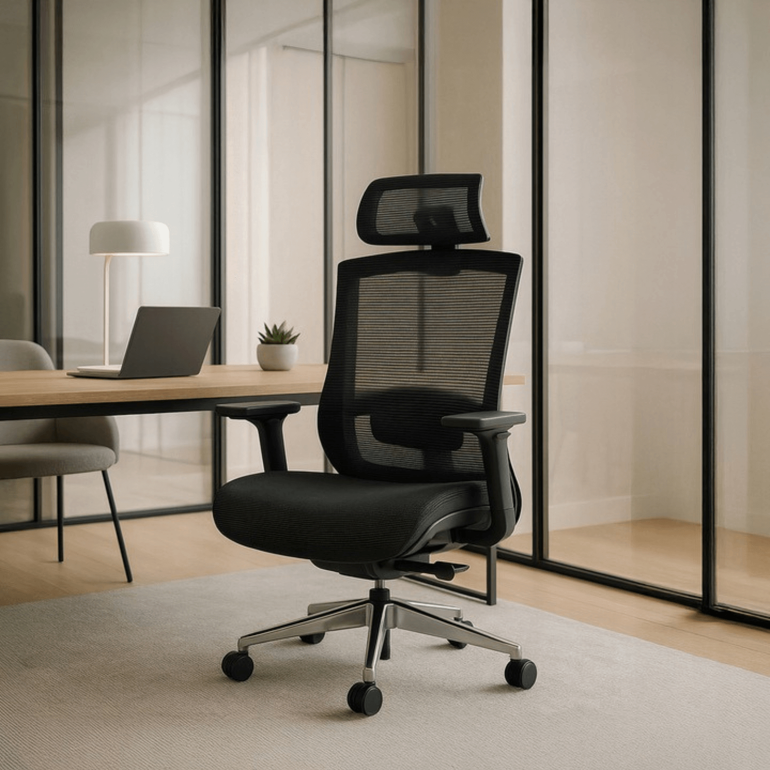 Fotel Biurowy Ergonomiczny Obrotowy DYLAN Czarny ME.DYLAN/CZ/T/FO