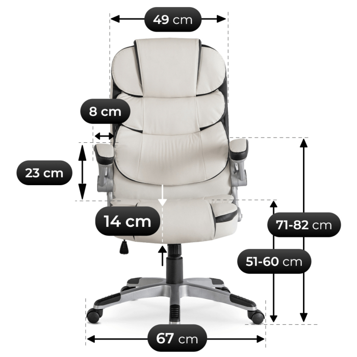 こころ Ergonomiczny fotel obrotowy do biura 4D Spacetronik SPC-MIRA