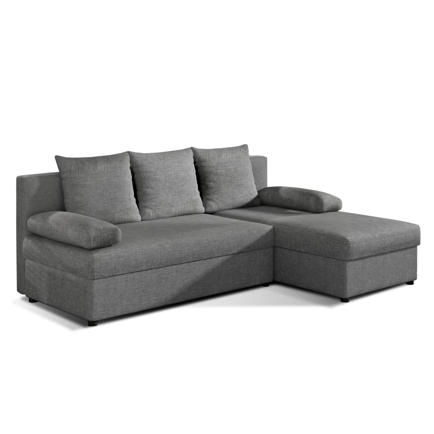 Narożnik z Funkcją Spania GINO Rozkładany Szary eltap.Gin_03