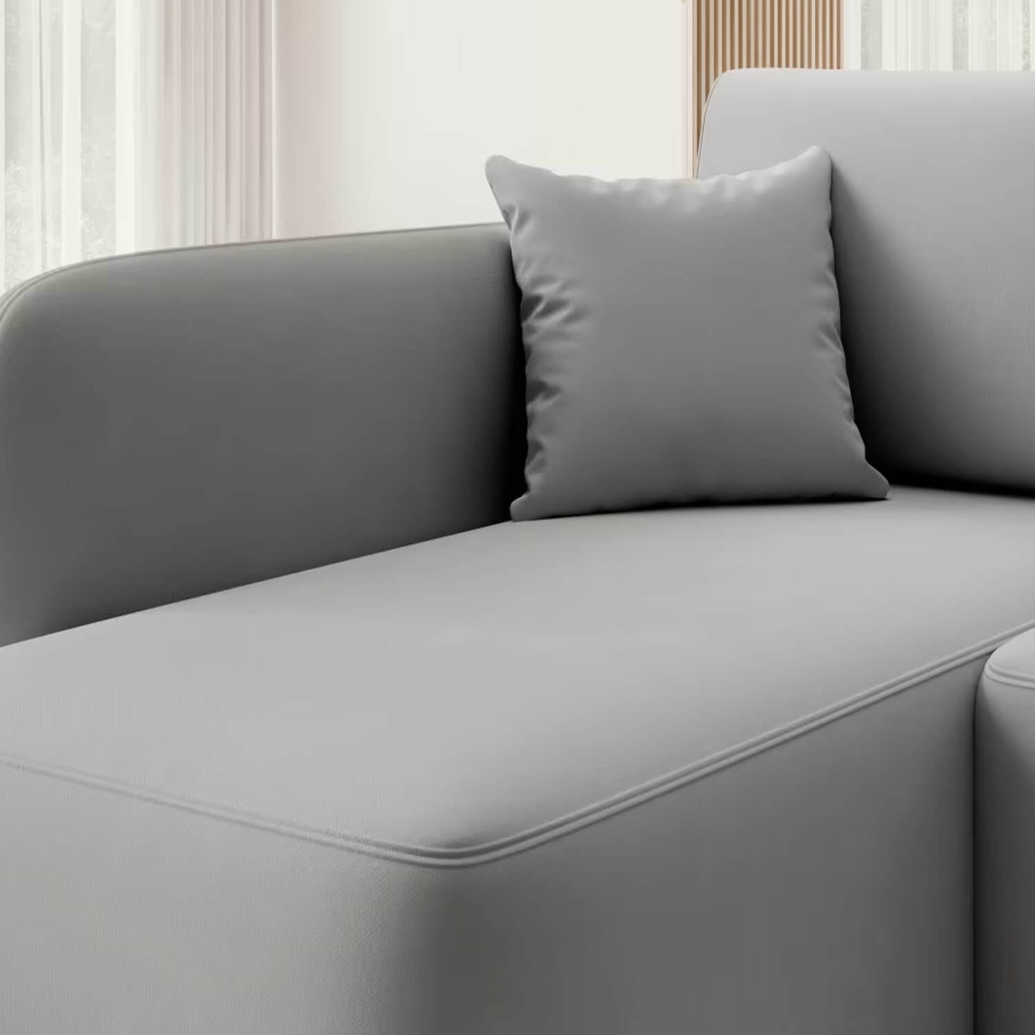 Narożnik z Funkcją Spania HADSON Rozkładany Lewostronny Jasnoszary eltap.CO-HAD-LT-04SO