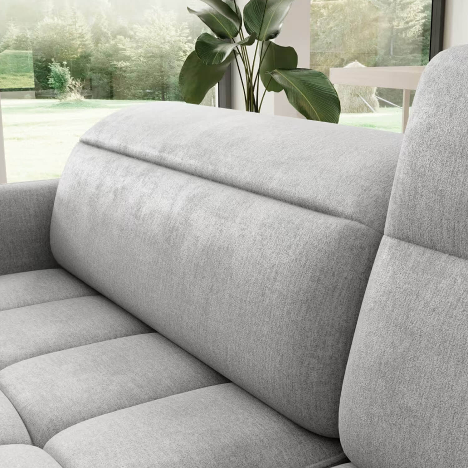 Narożnik z Funkcją Spania BAREA Rozkładany Prawostronny Szary eltap.CO-BAR-RT-03NU