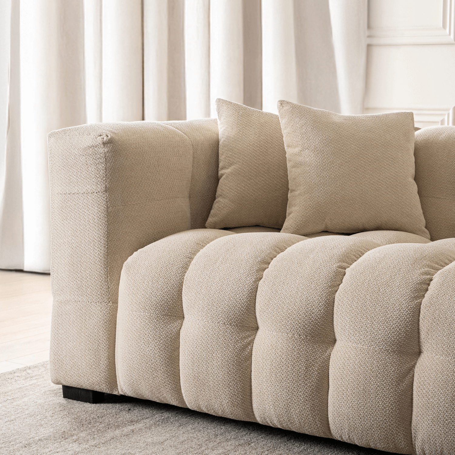 Sofa MODERNO 2S Dwuosobowa Kremowa Nowoczesna ME.MODERNO2S/KR/TB/SOF