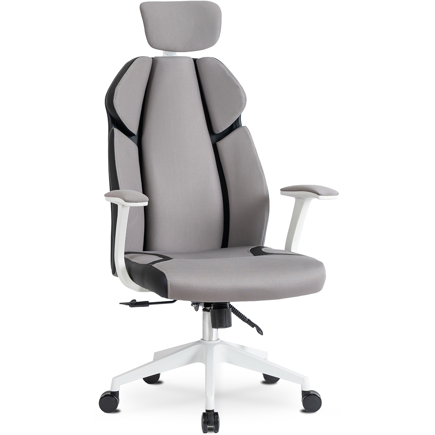 Fotel Biurowy Gabinetowy Obrotowy DUNCAN Szary/Czarny Nowoczesny ME.DUNCAN/P/T/FO