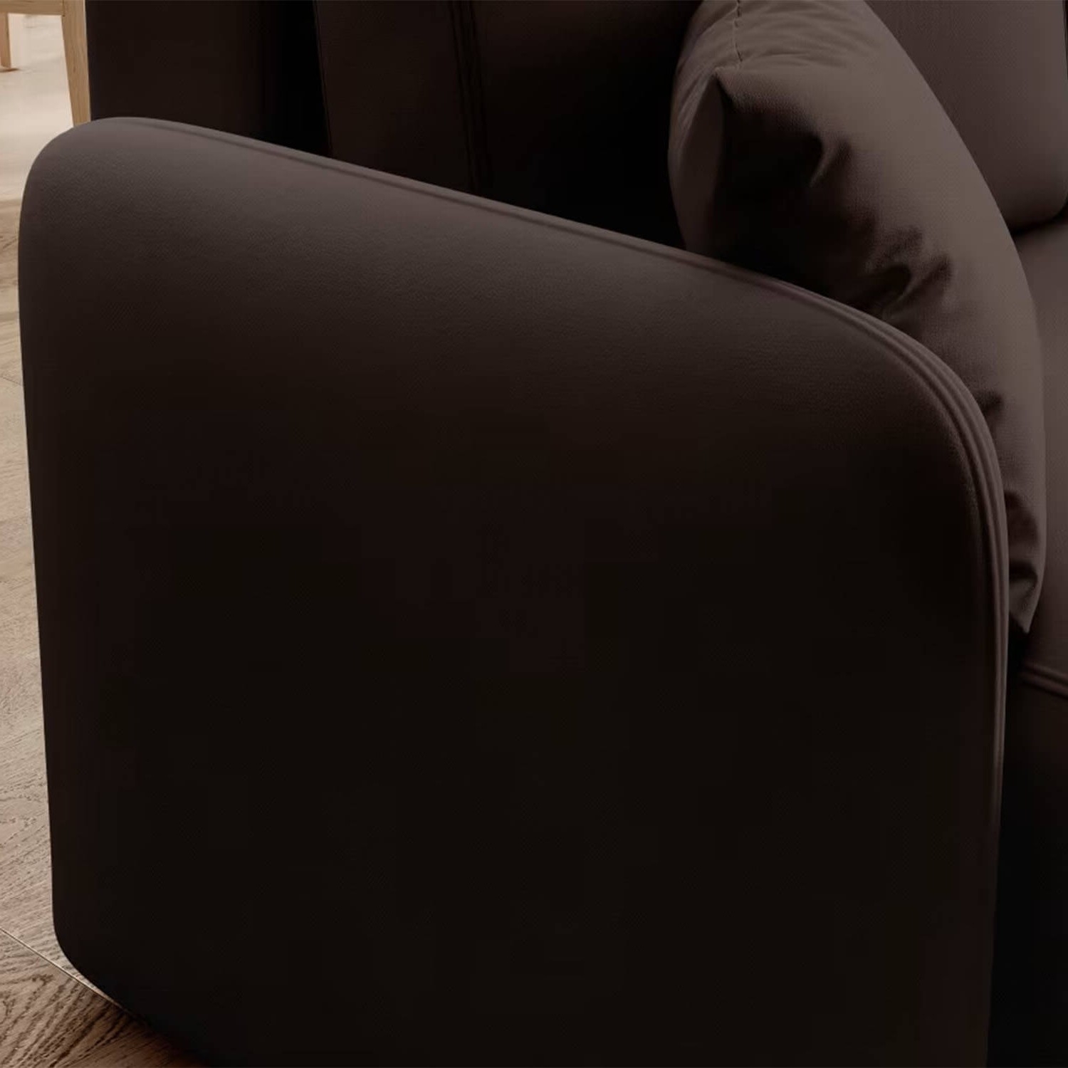 Narożnik z Funkcją Spania HADSON Rozkładany Prawostronny Brązowy eltap.CO-HAD-RT-22LU