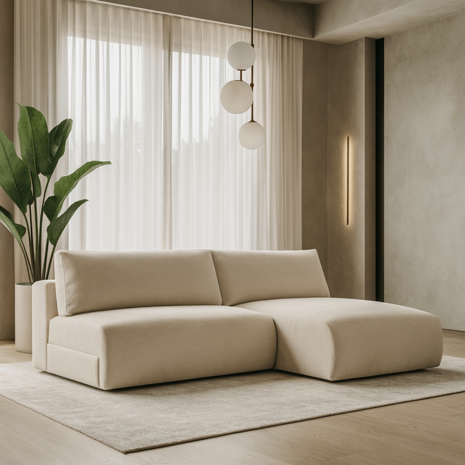 Narożnik z Funkcją Spania ORLENA Rozkładany Prawostronny Jasnobeżowy KM.MILENA/ARAGON03/NARP