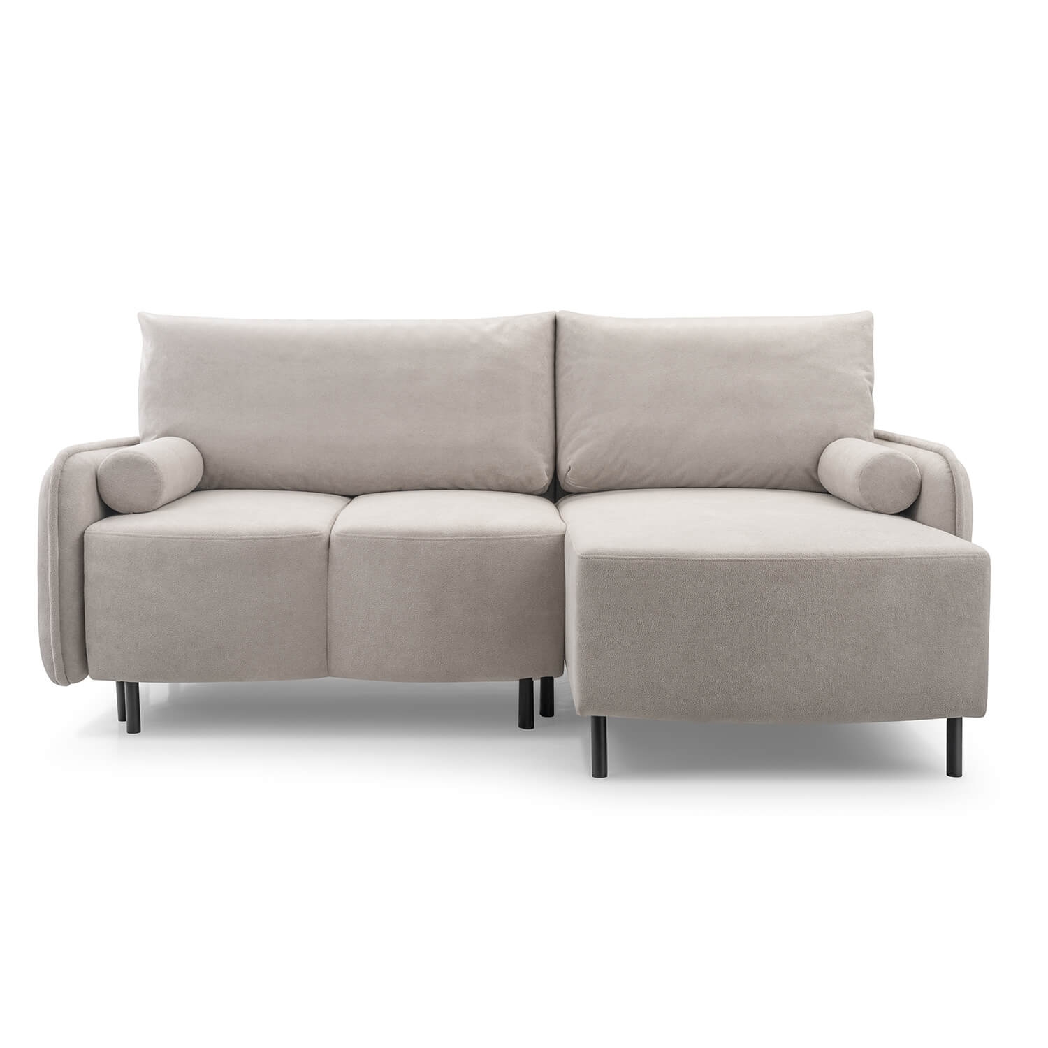 Narożnik z Funkcją Spania ELVA Rozkładany Prawostronny Chłodny Beż KM.TINI/GERRA15/NARP