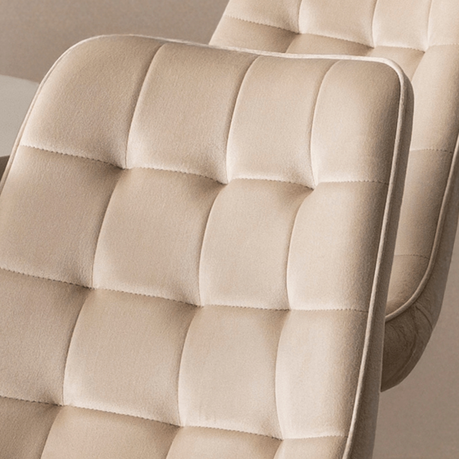 Zestaw 6x Krzesło Tapicerowane DEVI Kremowe Welurowe Glamour DEVI/KR/ZL/V/Z6/K