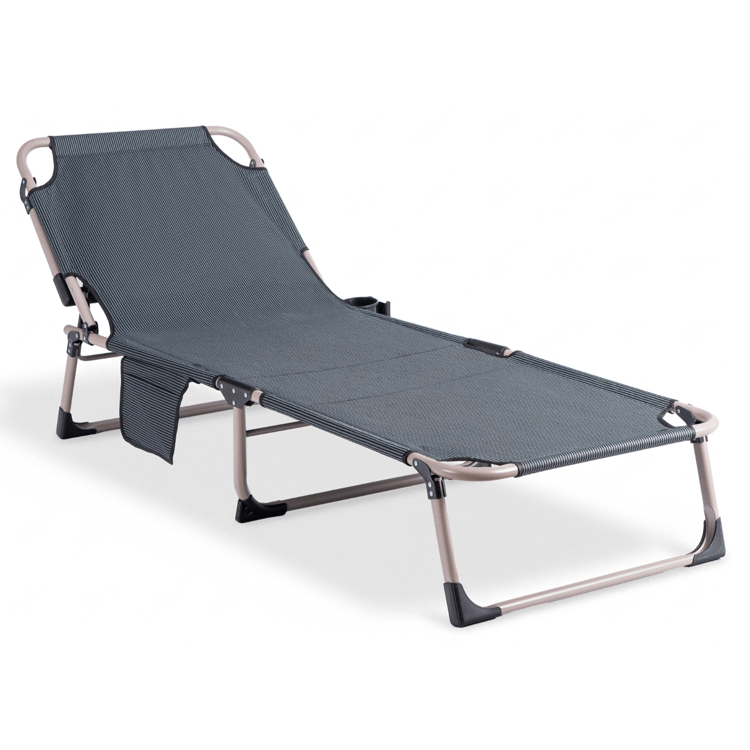 Leżak Ogrodowy SATURN 190x73 cm Szary ME.SATURN/P/T/LOZ
