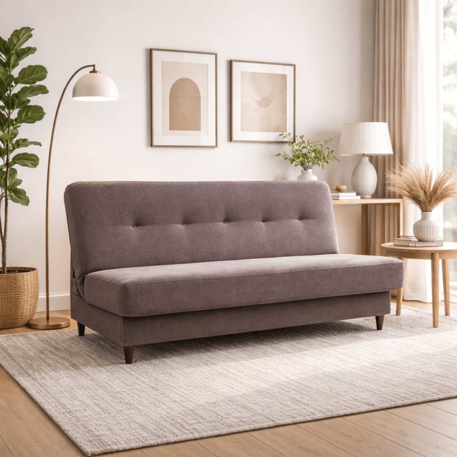 Sofa z Funkcją Spania ARUBA 2 Wersalka Dwuosobowa Rozkładana Brązowa Nowoczesna do Salonu PPHUE.ZOSIA2/LUX12/WER