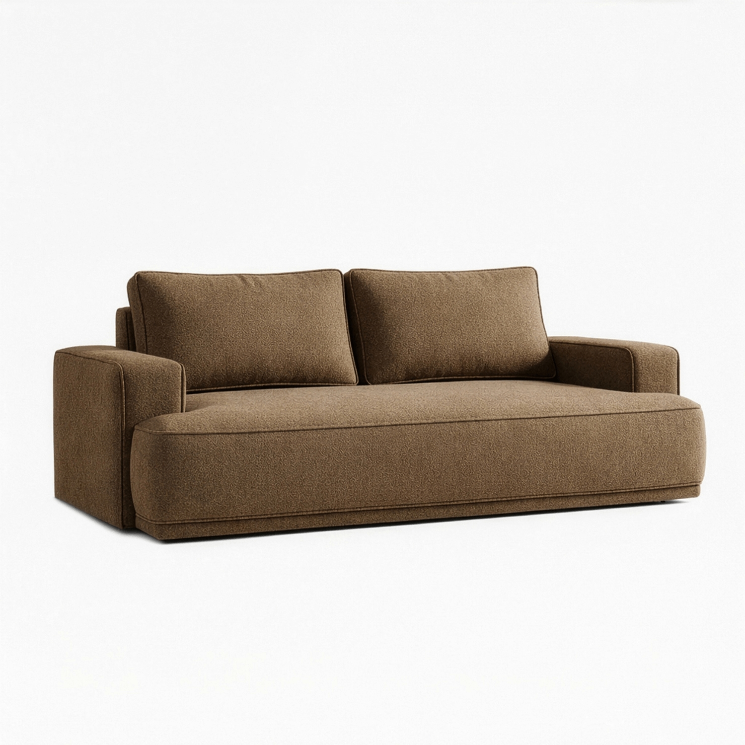Sofa z Funkcją Spania CAMELIA Brązowa Boucle Nowoczesna ML.DALIA/WOOLLY04/SOF