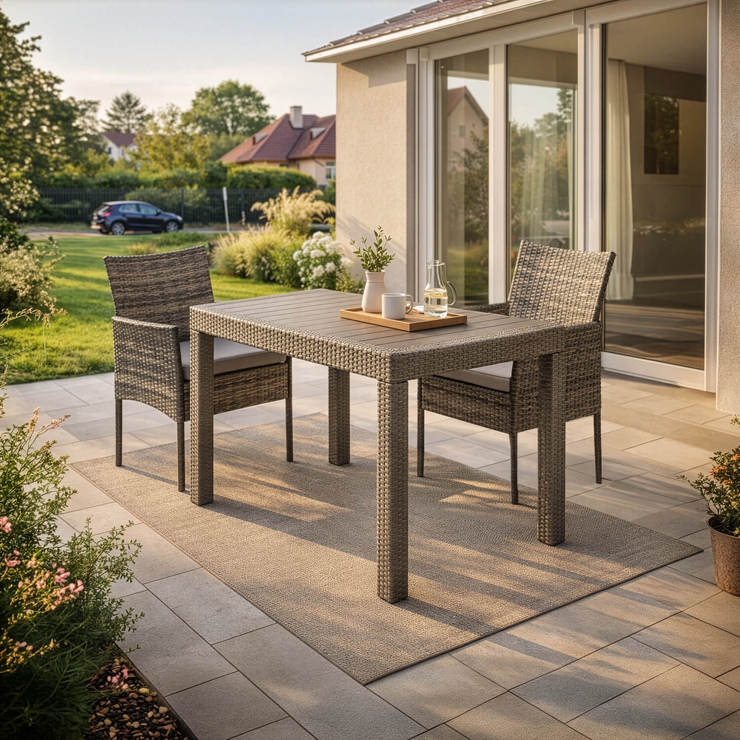 Stół Ogrodowy Prostokątny FARGO Brązowy Technorattan ME.FARGO/BR/RT/OGR/S