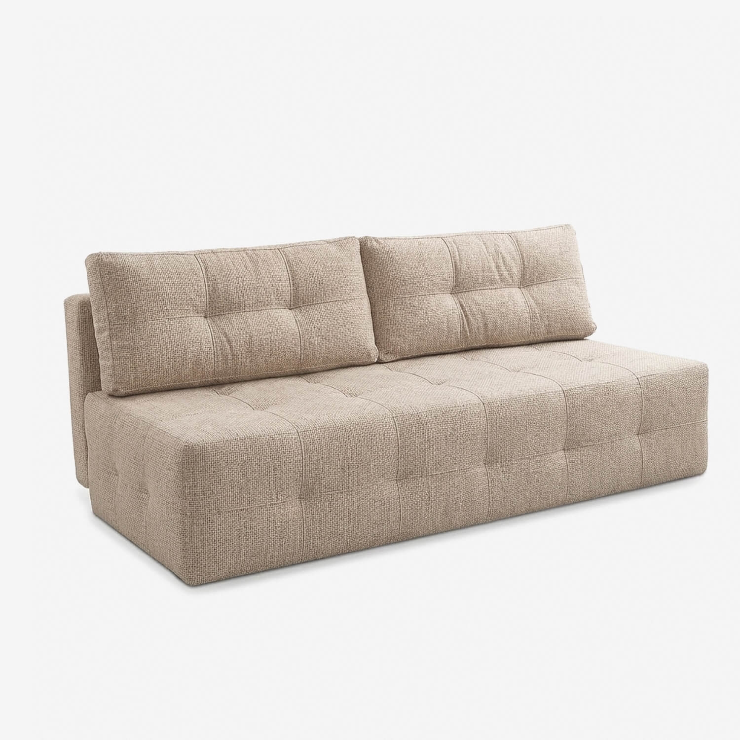 Sofa z Funkcją Spania MORANA Beżowa Szenil Nowoczesna COM.VERA/FLOW2/SOF