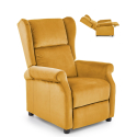 Fotel Rozkładany Wypoczynkowy AGUSTIN 2 Żółty