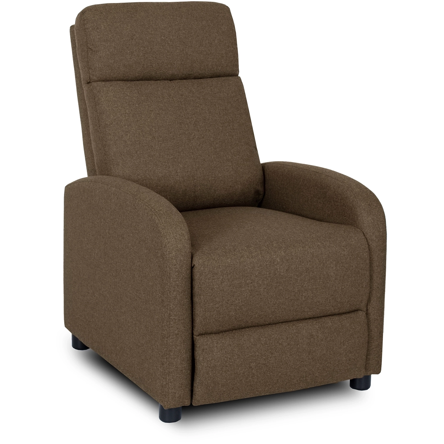 Fotel Rozkładany Wypoczynkowy z Podnóżkiem DANNY Brązowy Nowoczesny ME.DANNY2/BR/T/FW