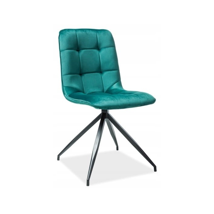 Krzesło Tapicerowane do Salonu TEXO Zielony Welur