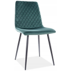 Krzesło Skandynawskie IRYS Zielony Welur Kuchenne