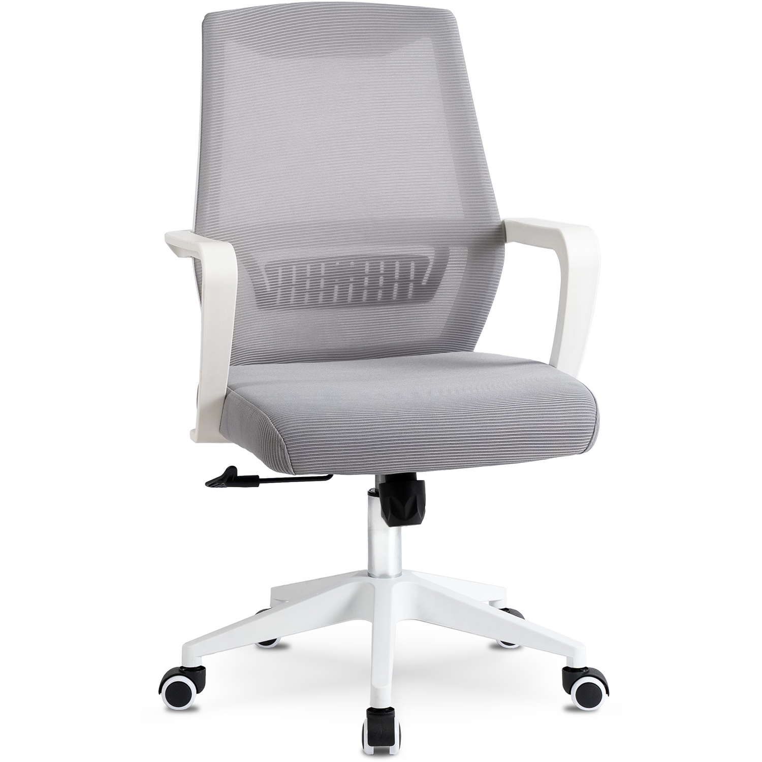 Fotel dla Dziecka Obrotowy Młodzieżowy LEFKAS Szary Nowoczesny ME.LEFKAS/P/T/FO