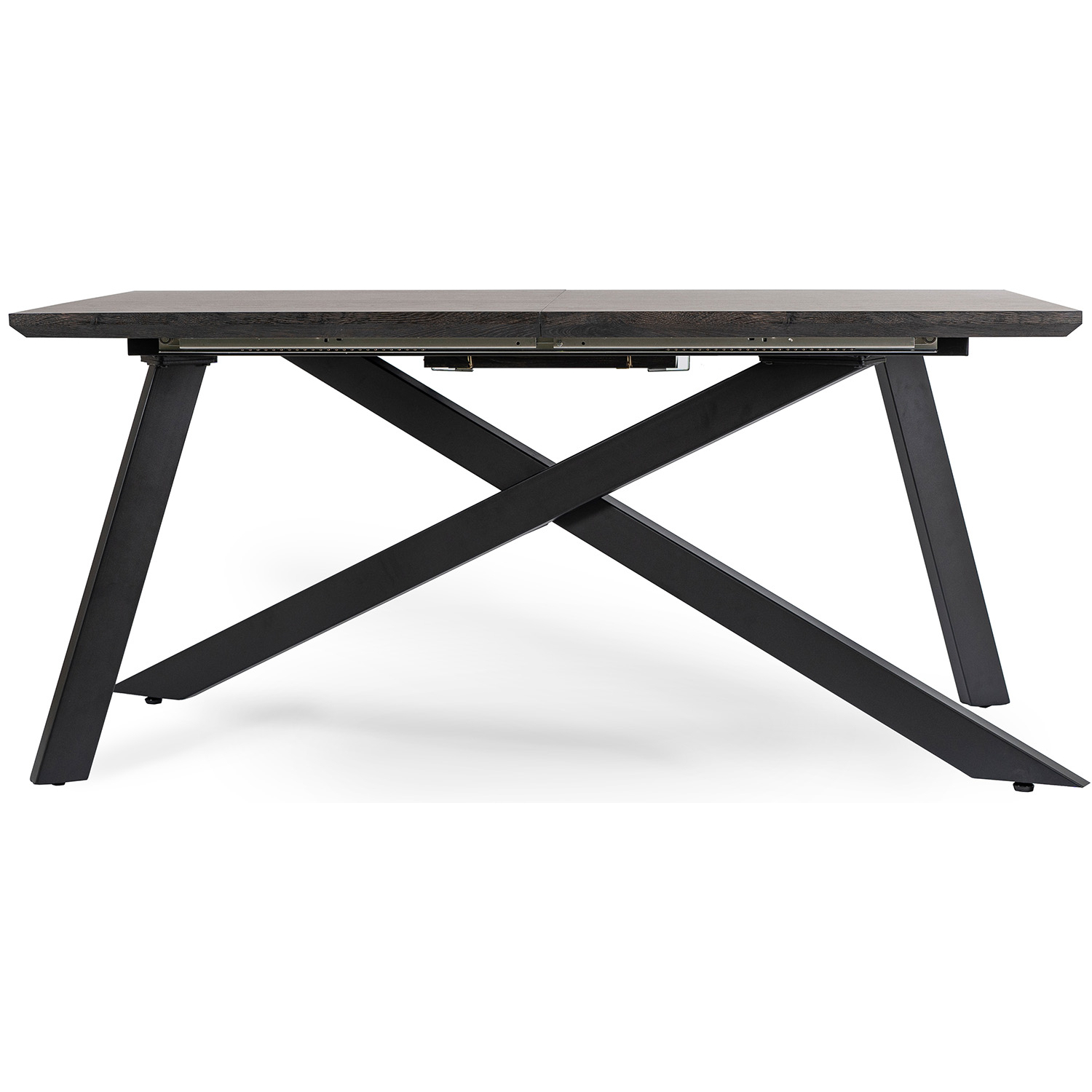 Stół Prostokątny Rozkładany HAMILTON 160-200 cm Czarny Nowoczesny Loft ME.HAMILTON/CZ/S