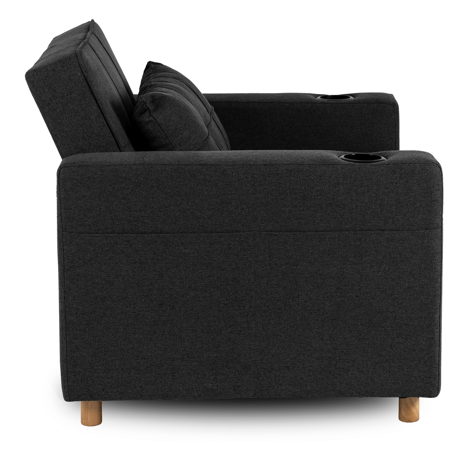 Fotel do Spania SOLOR Rozkładany Amerykanka Czarny Nowoczesny ME.SOLOR/CZ/T/FW