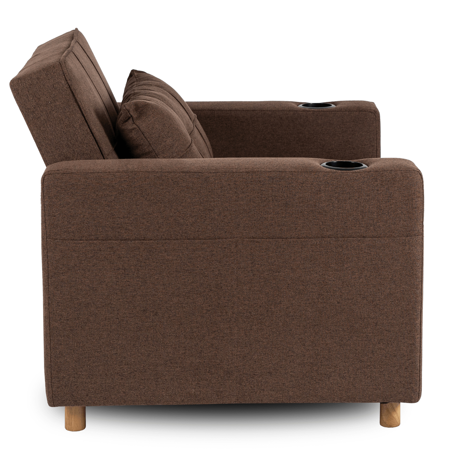 Fotel do Spania SOLOR Rozkładany Amerykanka Brązowy Nowoczesny ME.SOLOR/BR/T/FW