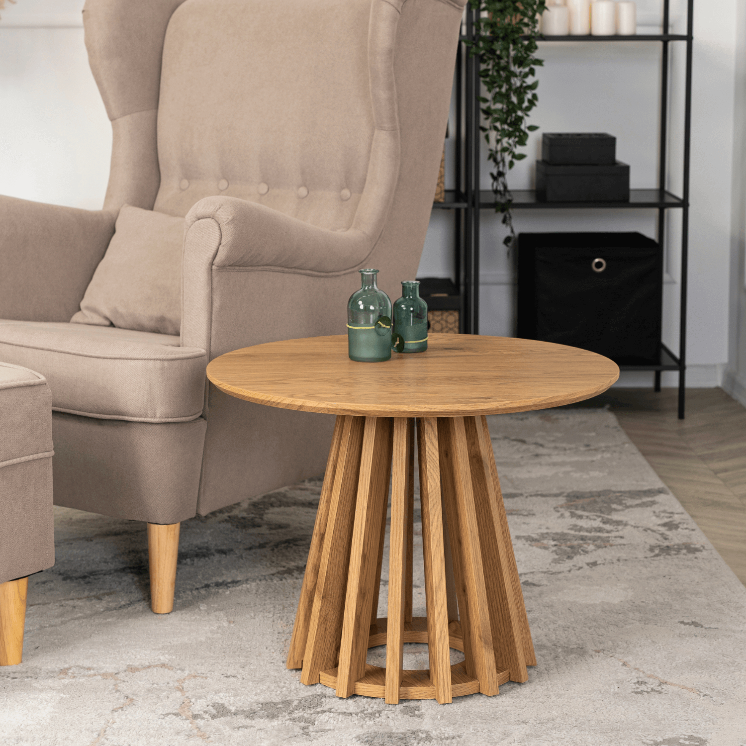 Stolik Kawowy HARPER 60 cm Dąb Nowoczesny Loft ME.HARPER/D/D/L