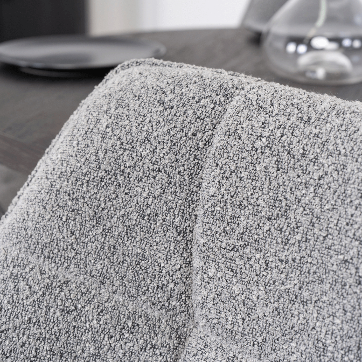 Krzesło Tapicerowane Obrotowe PEONY Szare Nowoczesne Loft ME.PEONY/P/T/K