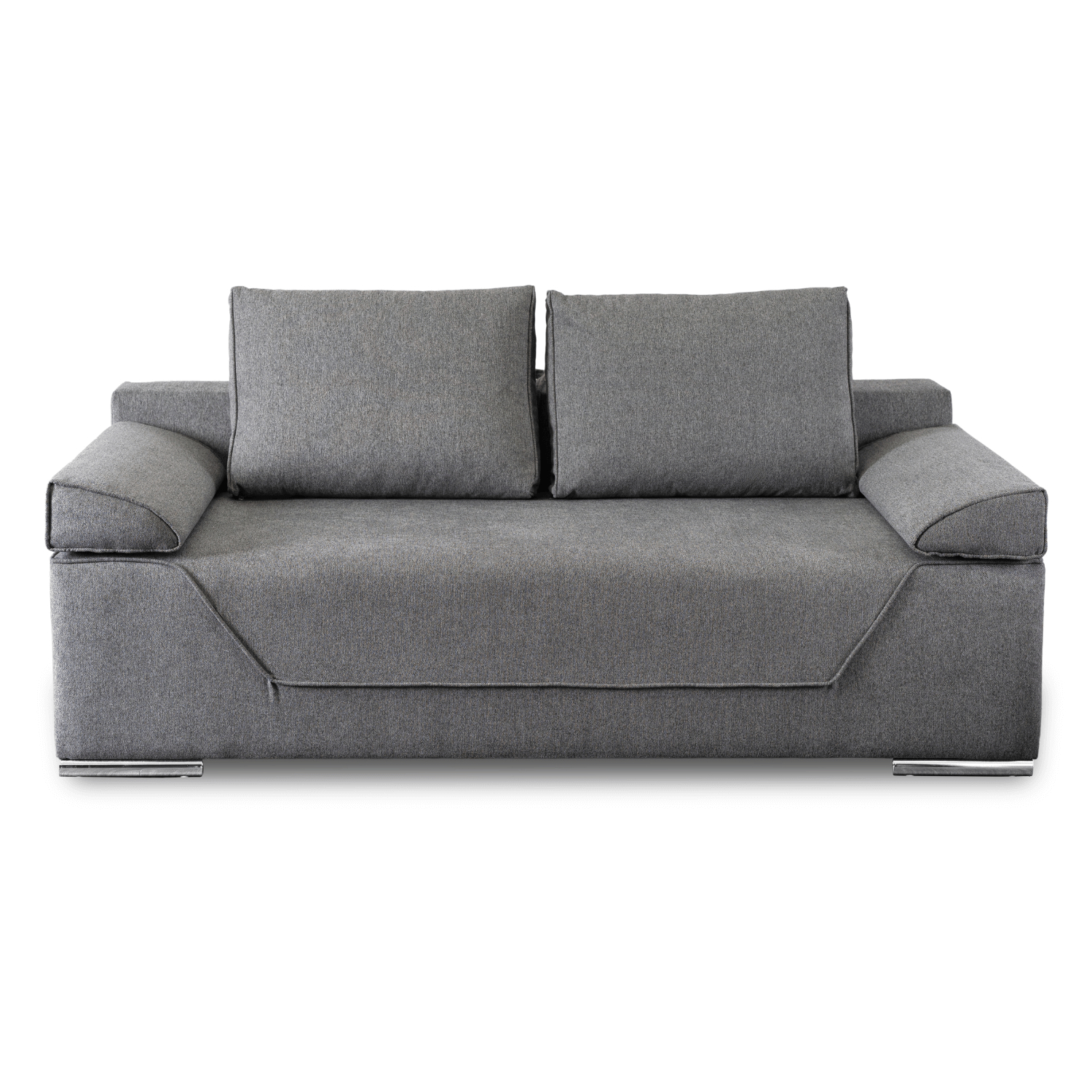 Sofa Rozkładana z Funkcją Spania RENO Dwuosobowa Szara Nowoczesna do Salonu PPHUE.BRIX/POLARIS19/WER