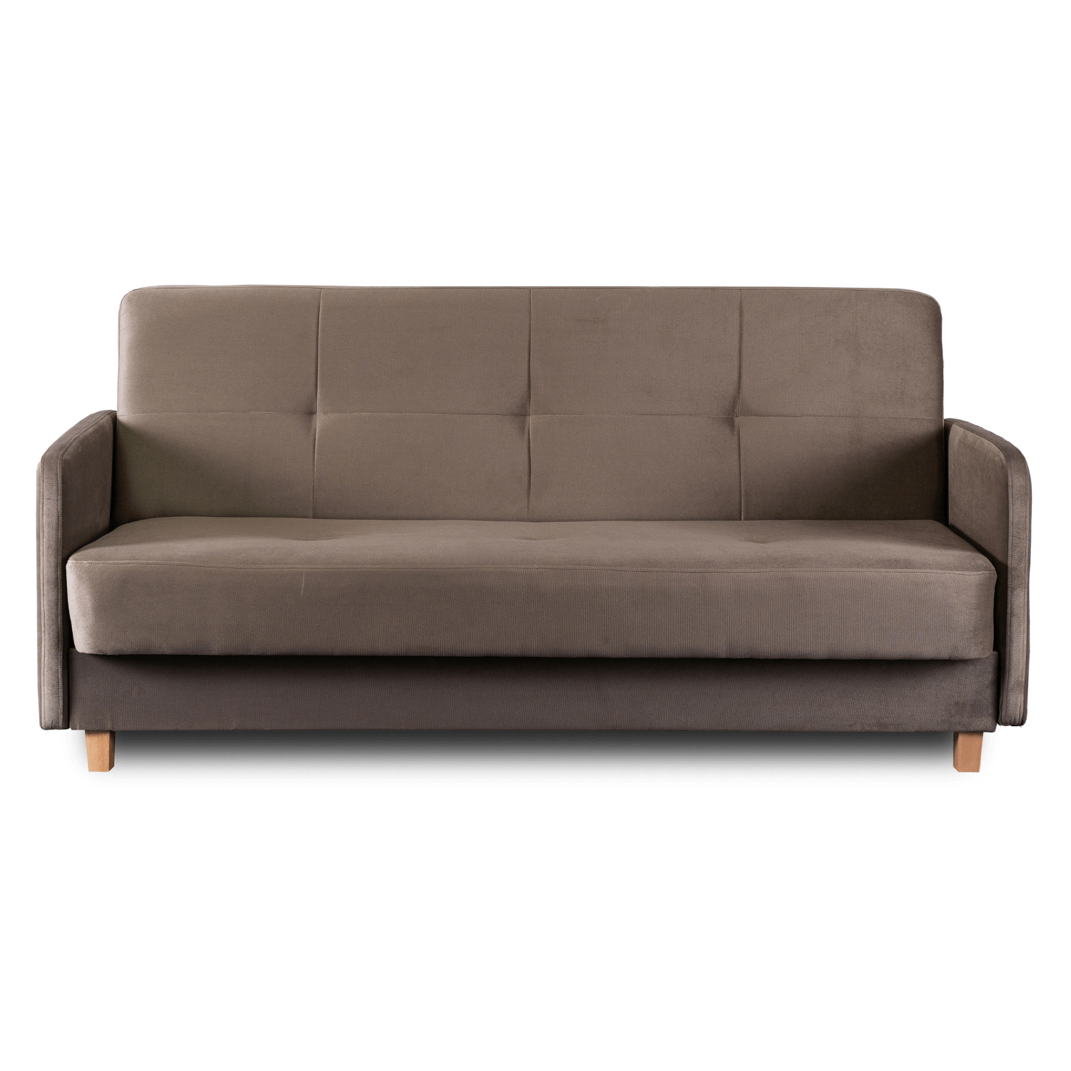 Sofa z Funkcją Spania CUBA Rozkładana Wersalka Dwuosobowa Beżowa Nowoczesna do Salonu PPHUE.BALI/PAROS3/WER