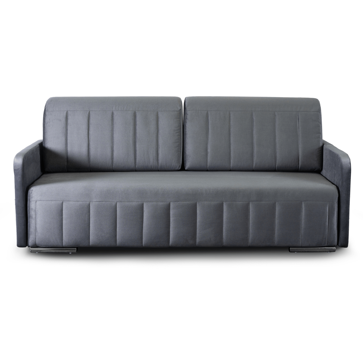 Sofa Rozkładana z Funkcją Spania LUMO Dwuosobowa Szara Nowoczesna do Salonu PPHUE.PASY/PAROS6/SOF