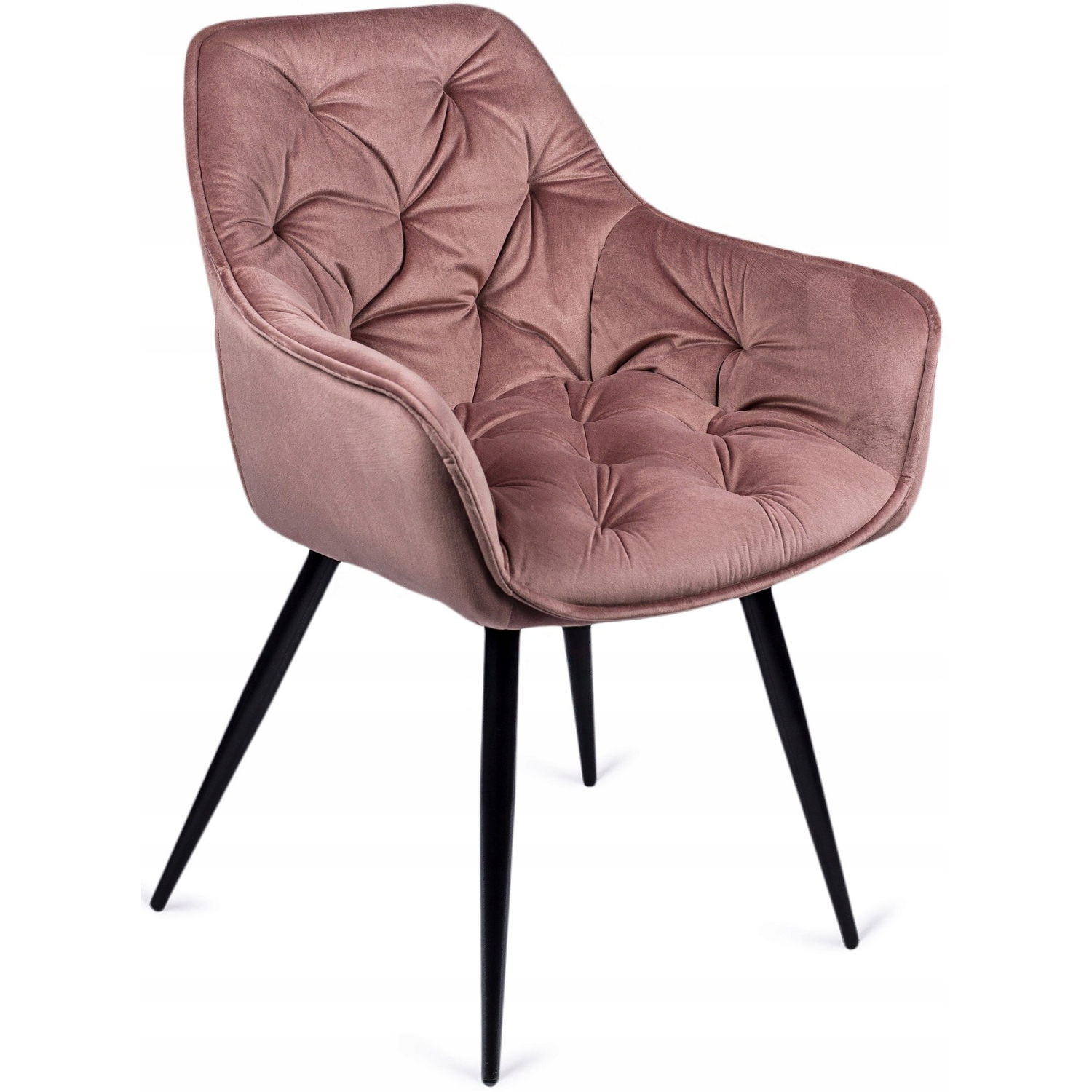 Krzesło Skandynawskie TURYN 2 Różowe Loft do Salonu