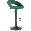 Hoker H102 Zielony Welur Glamour Krzesło Barowe