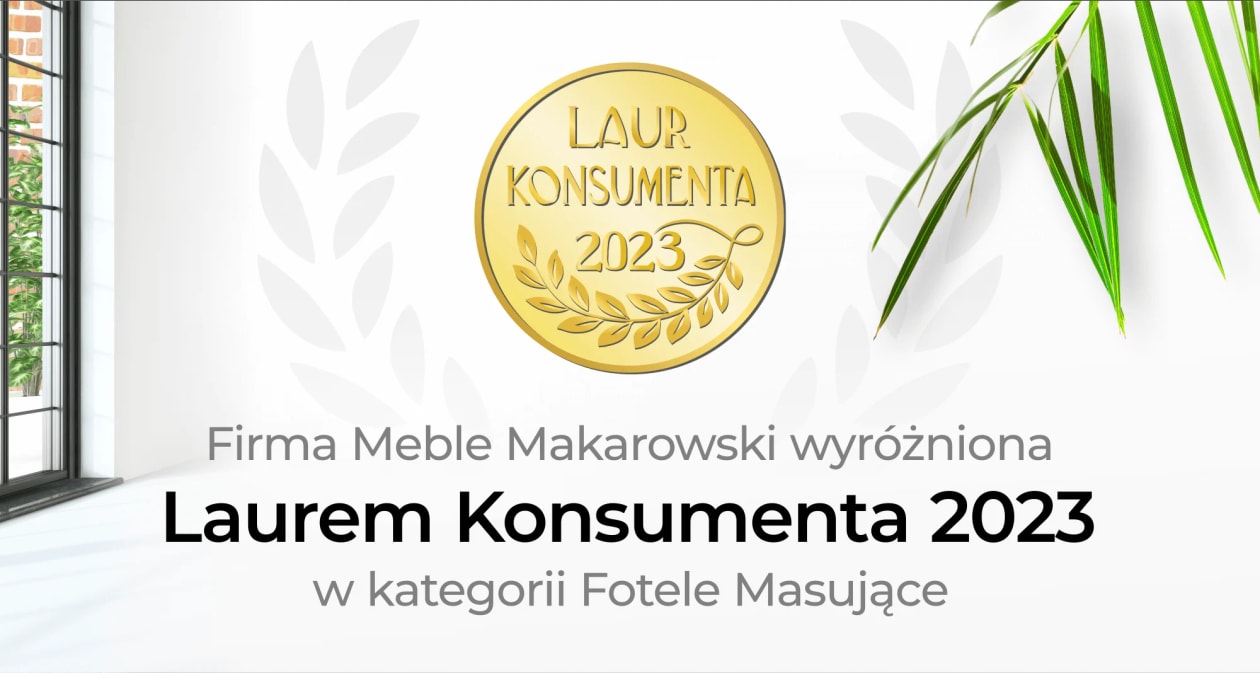 Złoty Laur Konsumenta 2023 dla Meble Makarowski!